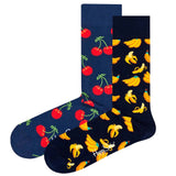 Happy Socks Unisex Socken, 2er Pack - Classic Crew, Organic Cotton, Farbmix