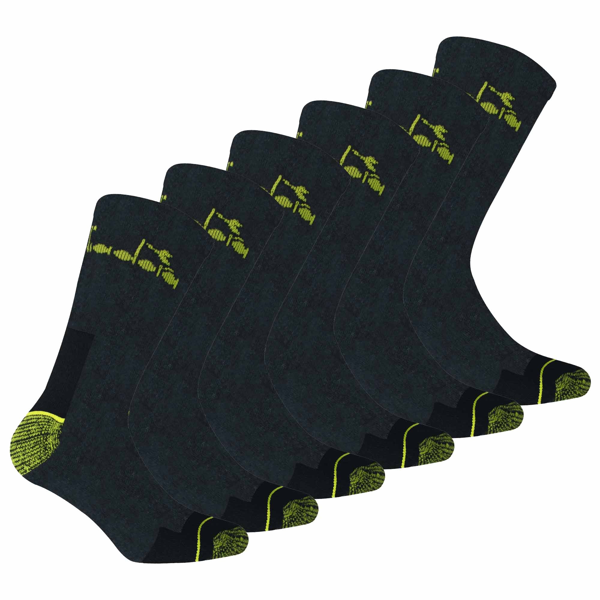 Diadora Unisex Arbeitssocken, 6er Pack - Sportsocken, Baumwolle, Logo, einfarbig