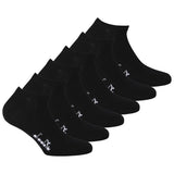 Diadora Unisex Sneaker Socks, 6 Pack - Sports Socks, Mercerized Cotton, Logo, Solid Color