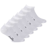 Diadora Unisex Sneaker Socks, 6 Pack - Sports Socks, Mercerized Cotton, Logo, Solid Color