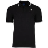 G-STAR men's polo shirt - Dunda Slim Stripe Polo, button placket, organic cotton