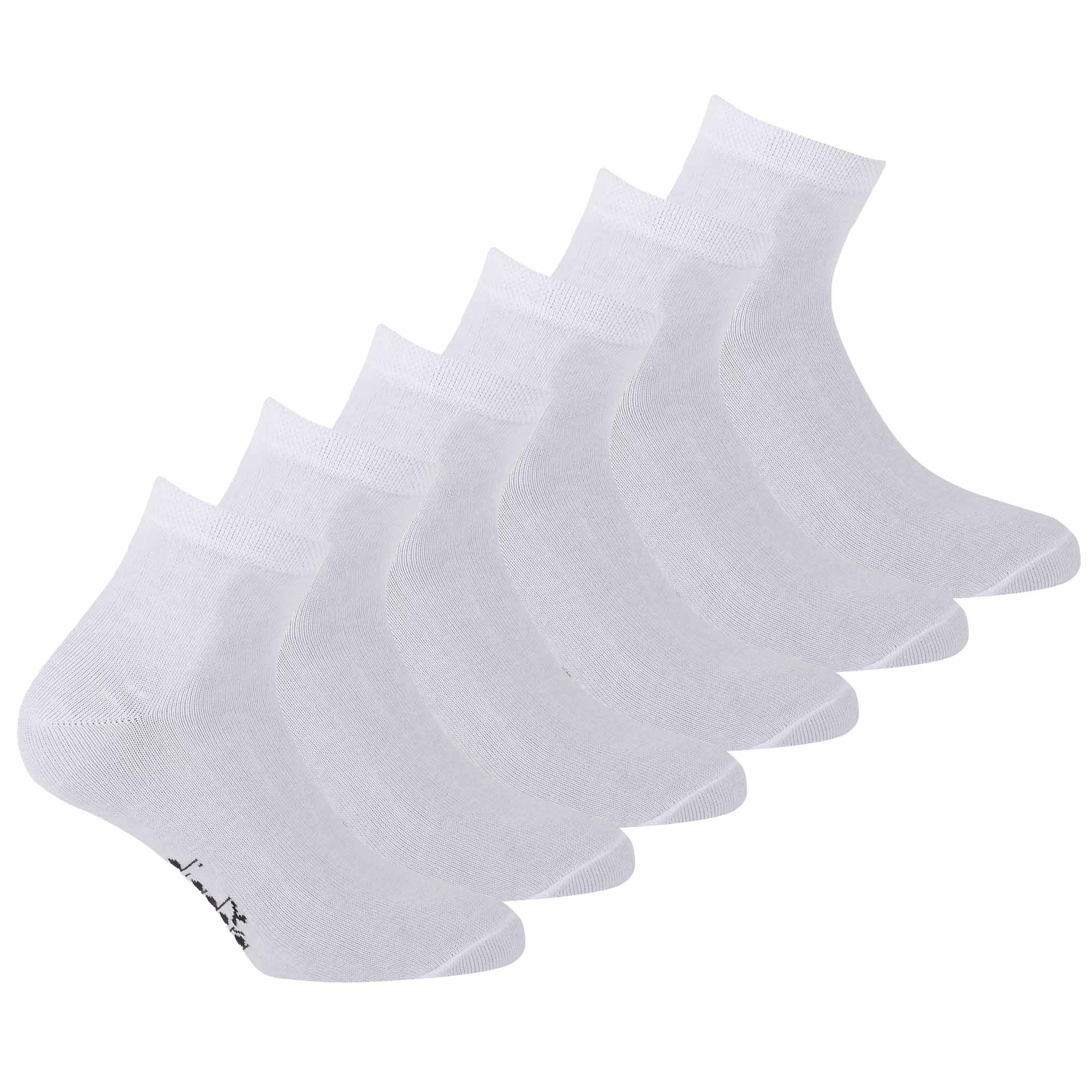 Diadora Unisex Socken, 6er Pack - Sportsocken, Baumwolle, Mehrfachpackung, Logo, einfarbig