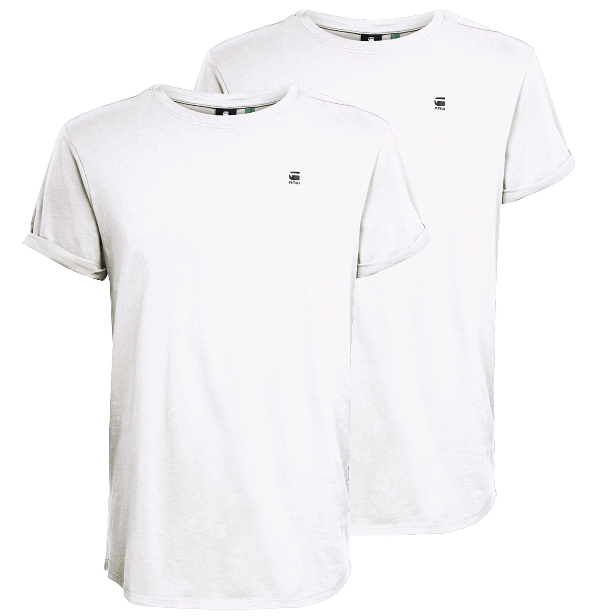G-STAR men's T-shirt, 2-pack - Lash 2 Pack, round neck, organic cotton