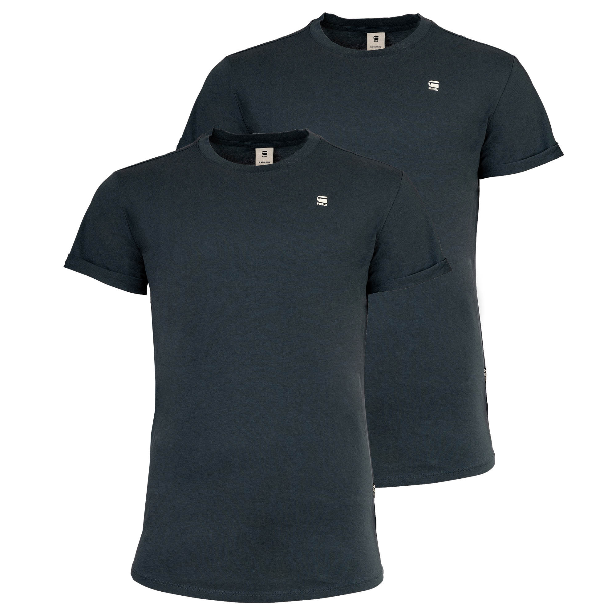 G-STAR Herren T-Shirt, 2er Pack - Lash 2 Pack, Rundhals, Bio-Baumwolle