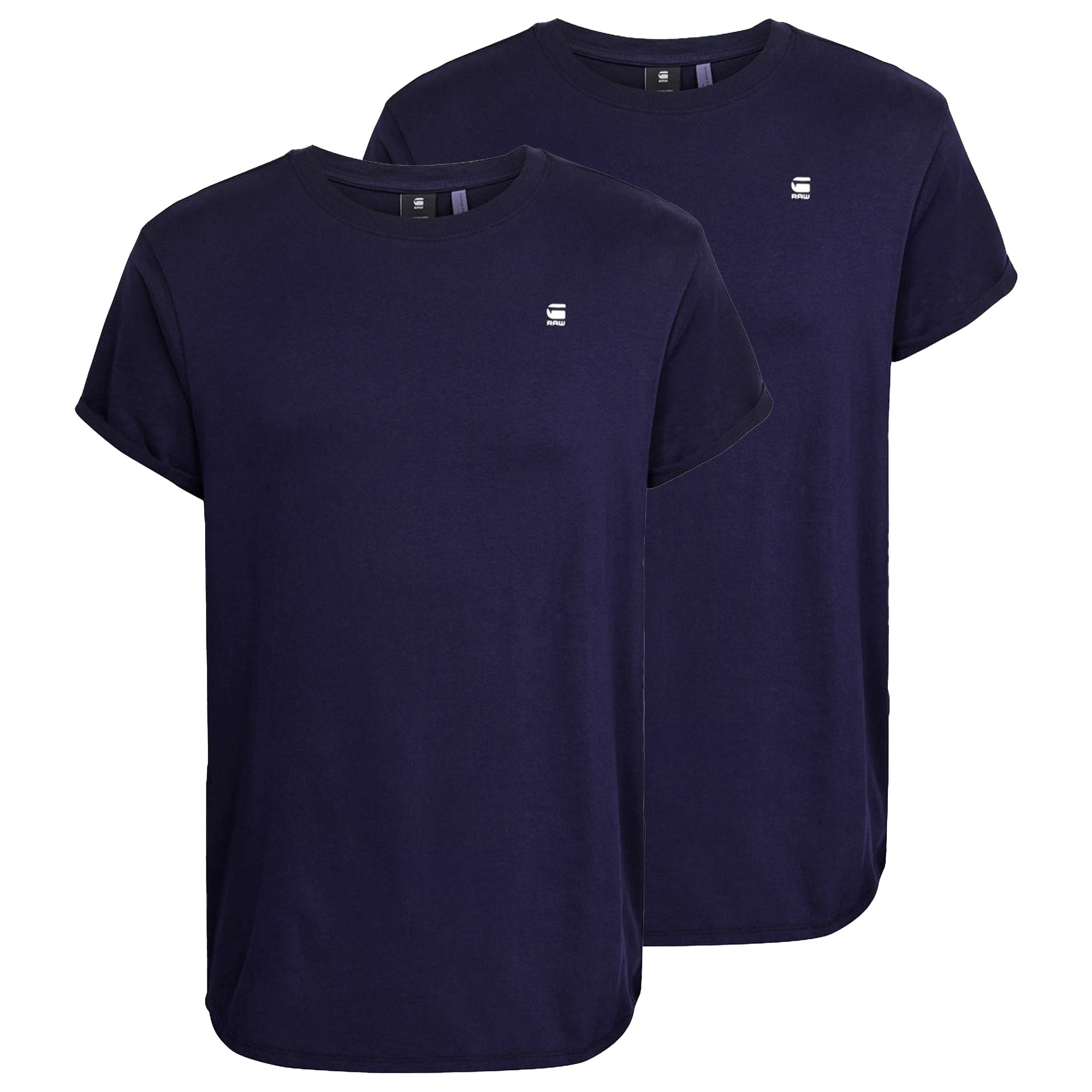 G-STAR Herren T-Shirt, 2er Pack - Lash 2 Pack, Rundhals, Bio-Baumwolle