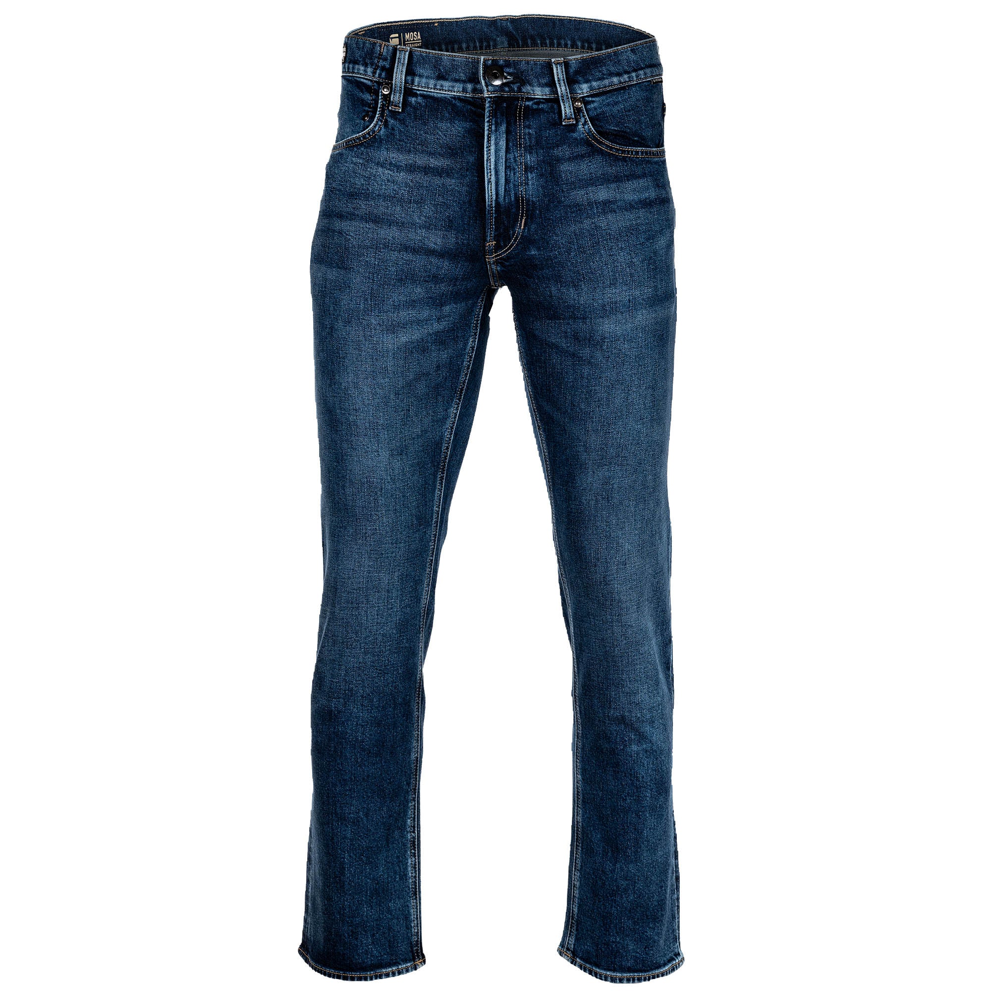 G-STAR Herren Jeans - Mosa Straight, Stretch Denim, Regular Straight Fit, Länge 32