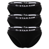 G-STAR Damen Slips, 3er Pack - Briefs, Cotton Stretch, einfarbig