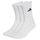 adidas Unisex Socks, 3-pack - Cushioned Sportswear Crew Socks, Logo, Stripe, Cushioned