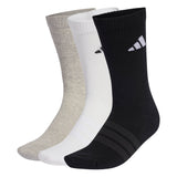 adidas Unisex Socken, 3er Pack - Cushioned Sportswear Crew Socks, Logo, gepolstert, einfarbig
