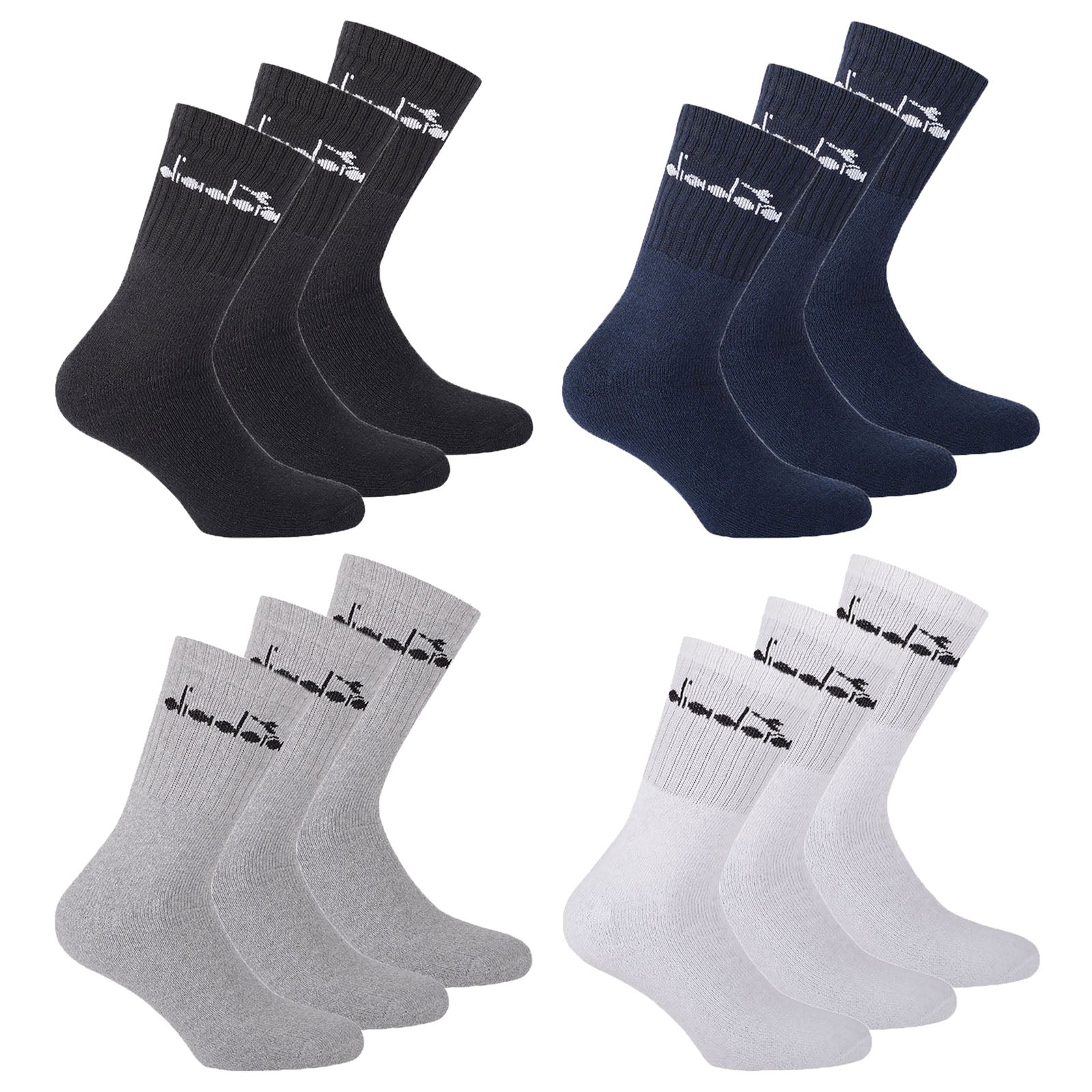 Diadora Unisex Tennissocken - Vorteilspack, Logo
