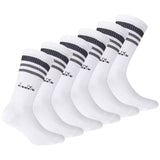 Diadora Unisex Tennissocken - 6er Pack, Logo, Streifen