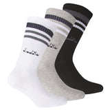 Diadora Unisex Tennissocken - 3er Pack, Logo, Streifen