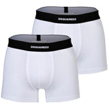 DSQUARED2 Herren Boxershorts, 2er Pack - Twin Pack Trunk, Cotton Stretch, Logobund