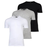 DSQUARED2 Herren T-Shirts, 3er Pack - 3-Pack T-Shirt, Rundhals-Ausschnitt, Cotton Stretch