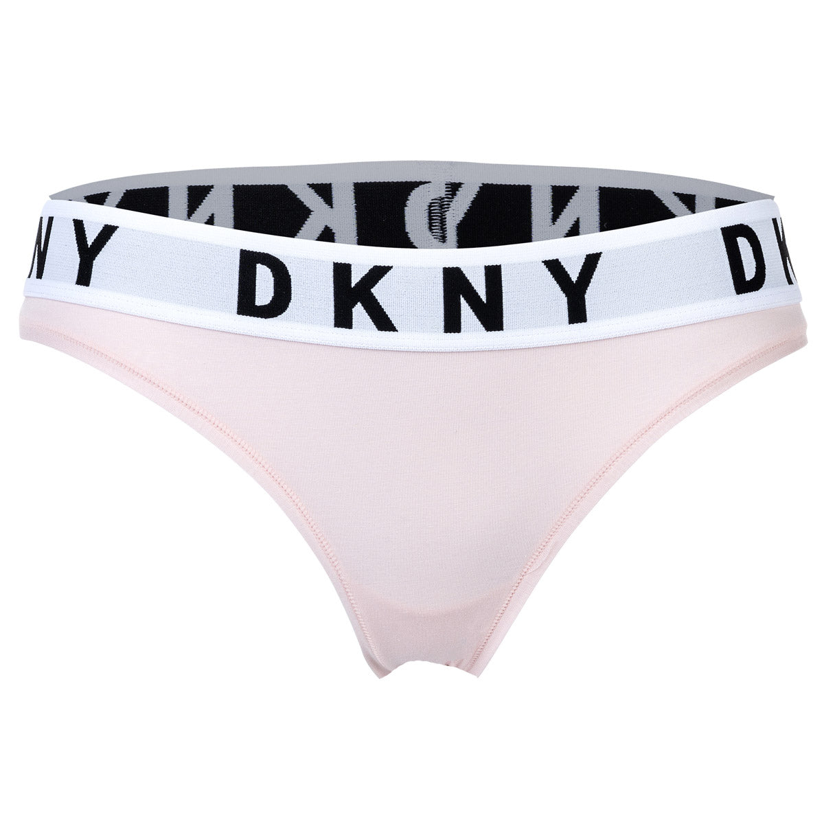 DKNY Damen Slip - Brief, Cotton Modal Stretch, Logobund, einfarbig