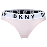 DKNY Damen Slip - Brief, Cotton Modal Stretch, Logobund, einfarbig