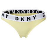 DKNY Damen Slip - Brief, Cotton Modal Stretch, Logobund, einfarbig