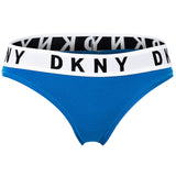 DKNY Damen Slip - Brief, Cotton Modal Stretch, Logobund, einfarbig