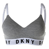 DKNY Damen Bustier  - Bra, Triangel BH, Logo, einfarbig