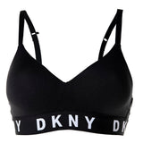 DKNY Damen Bustier  - Bra, Triangel BH, Logo, einfarbig
