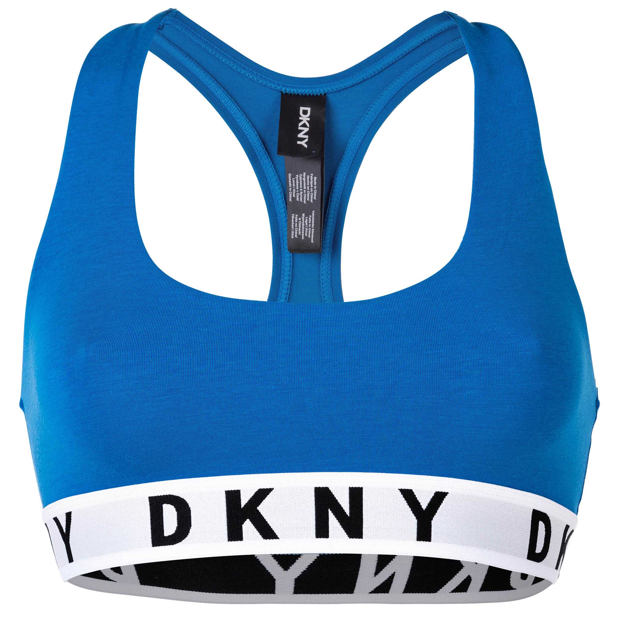 DKNY Damen Bustier  - Bra, BH, Racer Back, Logo, einfarbig