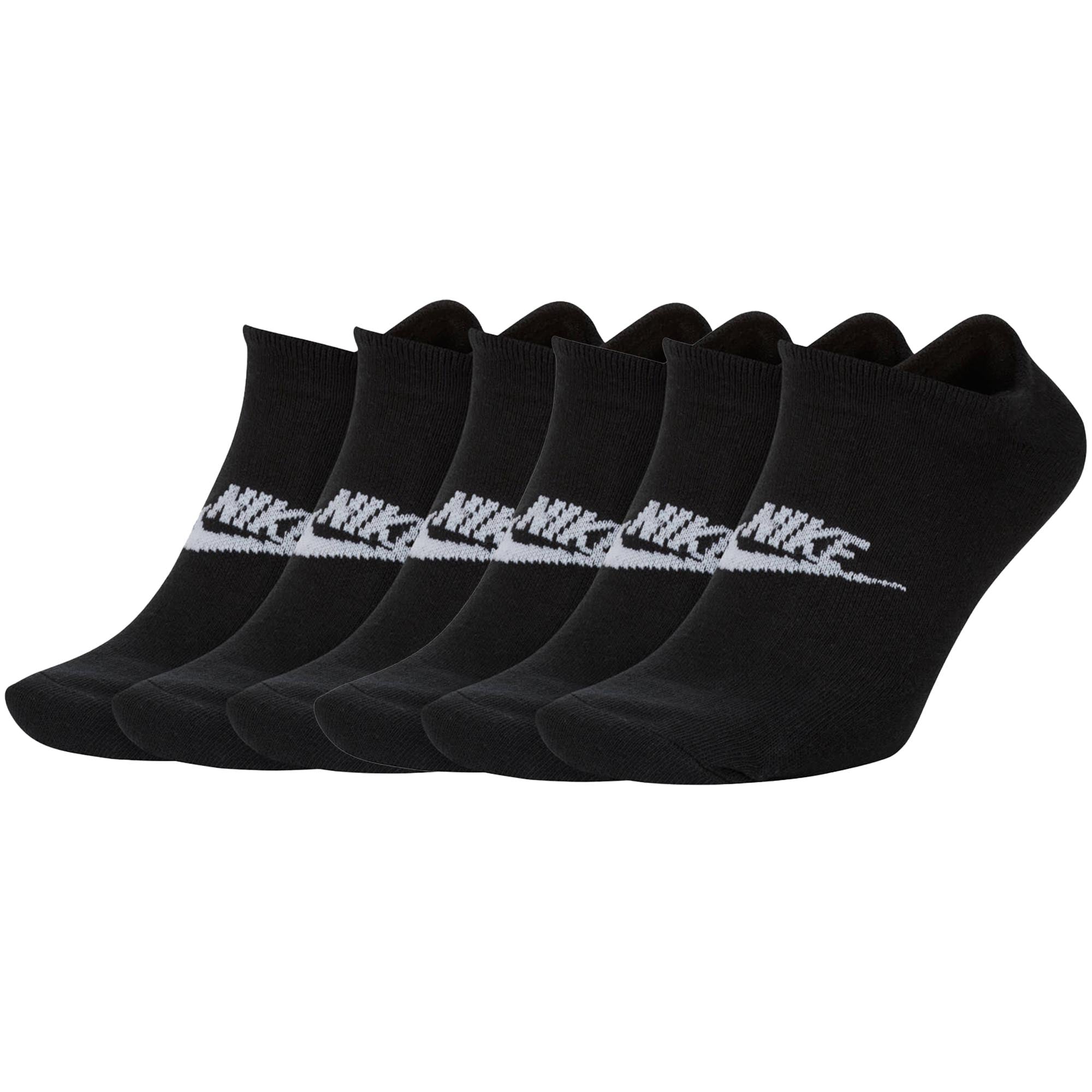 NIKE Unisex 6-Pack Sneaker Sports Socks - Everyday Essential, Logo, uni