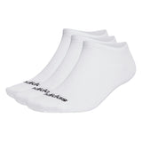 adidas Unisex Sneakersocken, 3er Pack - Thin Linear Low-Cut, dünne Socken, Logo, einfarbig