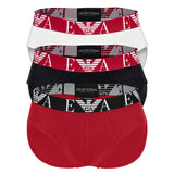 EMPORIO ARMANI Herren Slips, 3er Pack - BOLD MONOGRAM, Briefs, Stretch Cotton