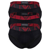 EMPORIO ARMANI Herren Slips, 3er Pack - BOLD MONOGRAM, Briefs, Stretch Cotton