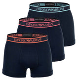EMPORIO ARMANI Herren Trunks, 3er Pack - CORE LOGOBAND, Shorts, Stretch Cotton