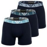 EMPORIO ARMANI Herren Boxershorts, 3er Pack - BOLD MONOGRAM, Boxer, Stretch Cotton