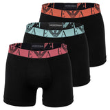 EMPORIO ARMANI Herren Boxershorts, 3er Pack - BOLD MONOGRAM, Boxer, Stretch Cotton