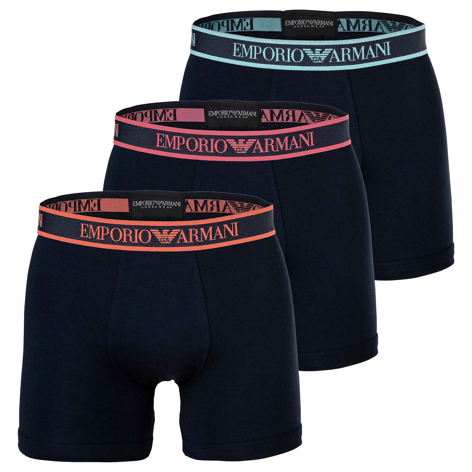 EMPORIO ARMANI men's boxer shorts, 3-pack - CORE LOGOBAND, boxer, stretch cotton
