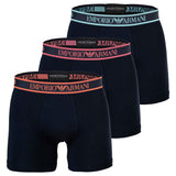 EMPORIO ARMANI Herren Boxershorts, 3er Pack - CORE LOGOBAND, Boxer, Stretch Cotton