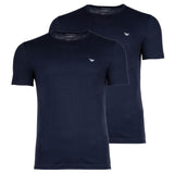 EMPORIO ARMANI Men's T-shirt, 2-pack - CORE LOGOBAND, round neck, regular fit, stretch cotton