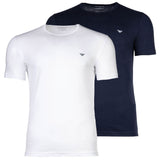 EMPORIO ARMANI Herren T-Shirts, 2er Pack - CORE LOGOBAND, Rundhals, Regular Fit, Stretch Cotton
