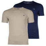 EMPORIO ARMANI Men's T-shirt, 2-pack - ENDURANCE, round neck, stretch cotton