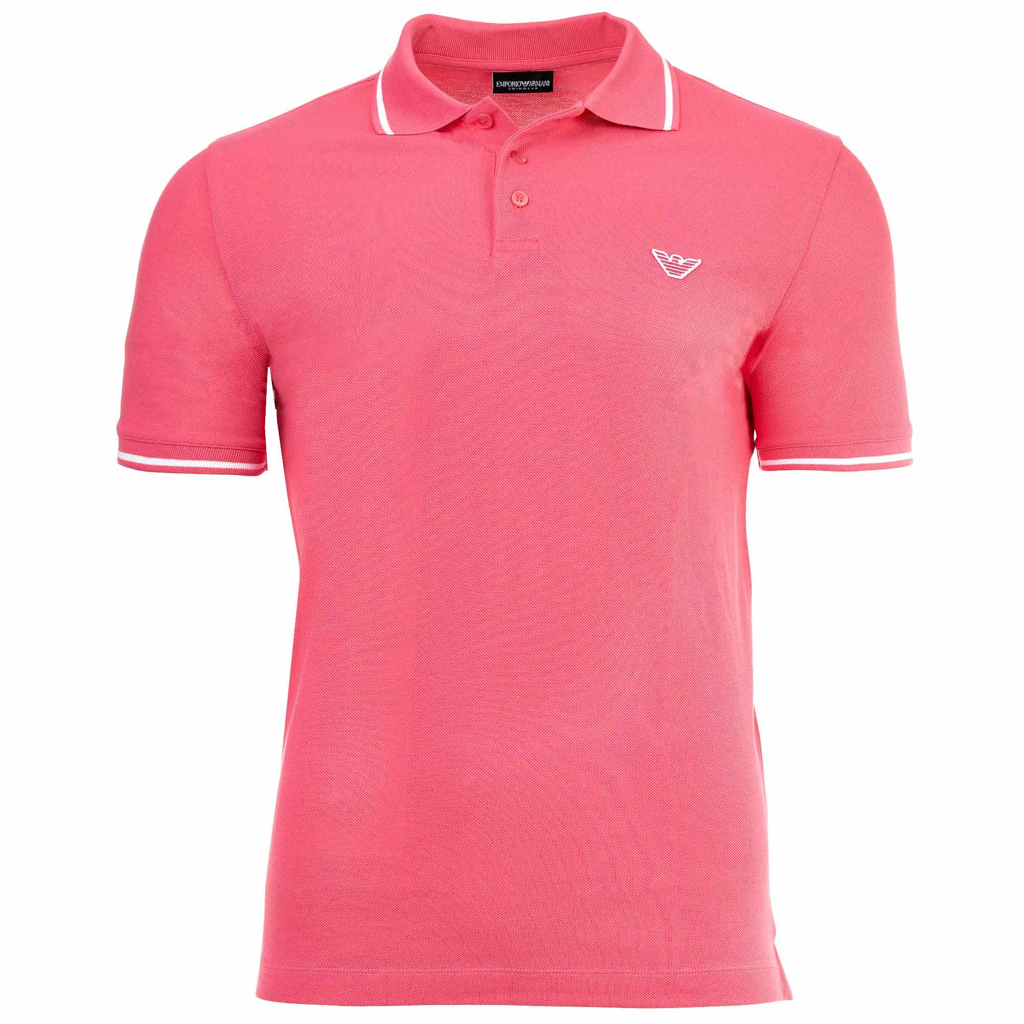 EMPORIO ARMANI Herren Poloshirt - ESSENTIAL, Pique, Logo, Baumwolle, einfarbig