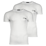 EMPORIO ARMANI Men's T-Shirt, 2-Pack - BOLD MONOGRAM, Short Sleeve, Round Neck, Stretch Cotton