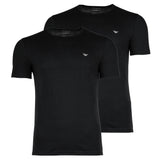 EMPORIO ARMANI Men's T-Shirts, 2-Pack - SOFT TOUCH BAMBOO VISCOSE, Round Neck, Stretch Viscose