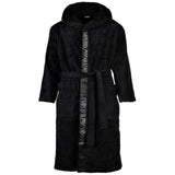 EMPORIO ARMANI Herren Bademantel - SPONGE, Bathrobe, Logo, Frottier, Cotton