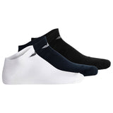 EMPORIO ARMANI Men's Sneaker Socks, 3-Pack - CASUAL COTTON, Multipack, Logo
