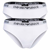 EMPORIO ARMANI Damen Slips, 2er Pack - ESSENTIAL COTTON, Briefs, Cotton Stretch