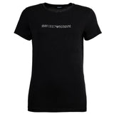 EMPORIO ARMANI Damen T-Shirt, Rundhals - ESSENTIAL COTTON, Regular Fit, Logo