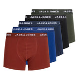 JACK&JONES Herren Boxer Shorts, 5er Pack - JACHUEY TRUNKS, Baumwoll-Stretch