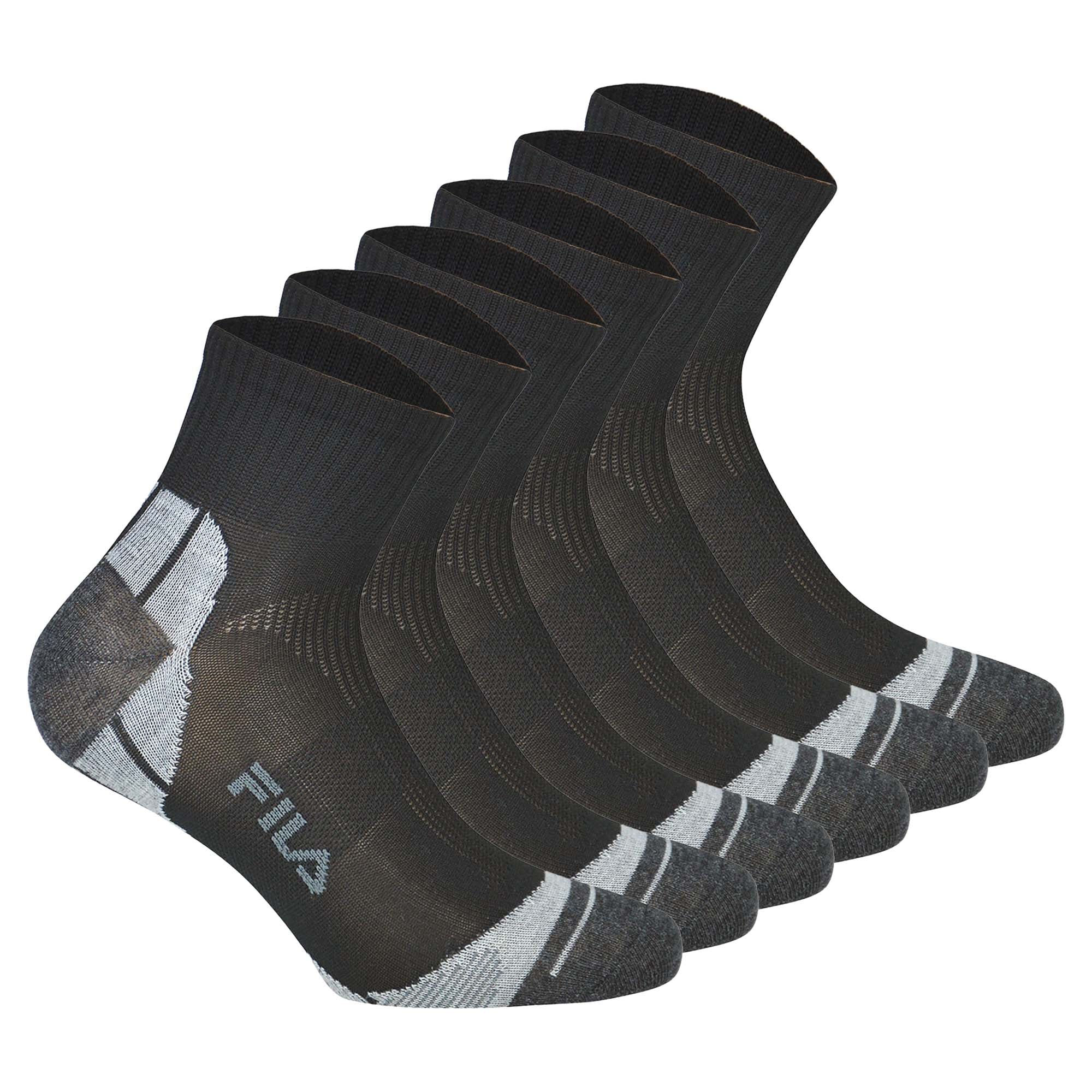 FILA Unisex Socken, 6 Paar - Quarter Multisport, Kurzsocken
