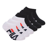 FILA Kids Socks, 6 Pack - Invisible Sneakers, Logo, Solid Color