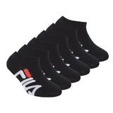 FILA Kids Socks, 6 Pack - Invisible Sneakers, Logo, Solid Color