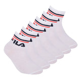 FILA Kinder Socken, Multipack - Qaurter, Logo, Streifen, einfarbig