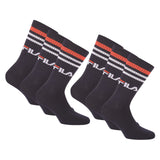 FILA Unisex Socken 6 Paar - Street, Sport, Lifestyle, Socks Set, Stripes, 35-46